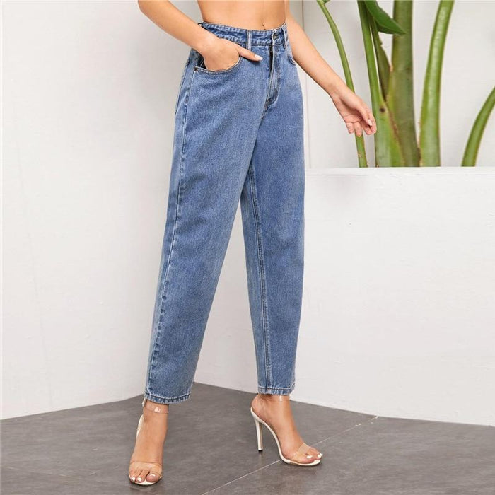 Charli Boyfriend Jeans - Blue