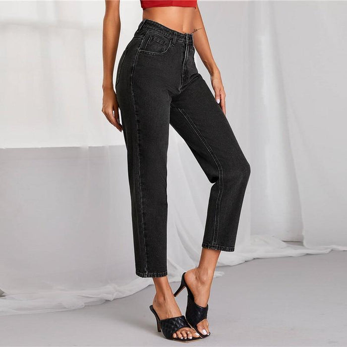 Charli Boyfriend Jeans - Black