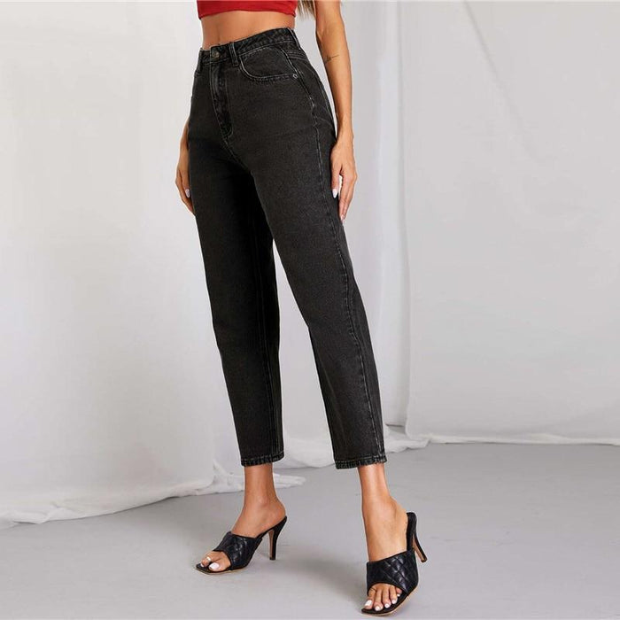 Charli Boyfriend Jeans - Black