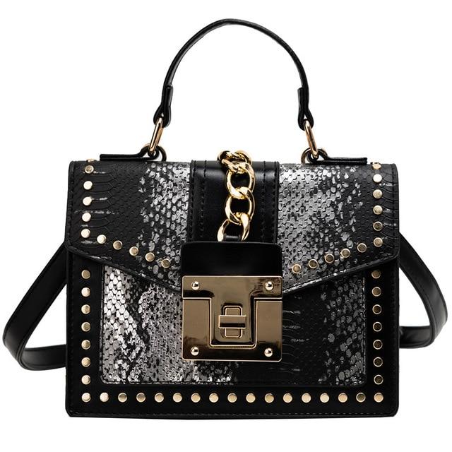 Brynlee Handbag - Black Silver