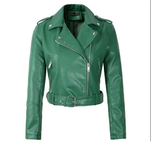 Mayhem Vegan Leather Jacket - Teal