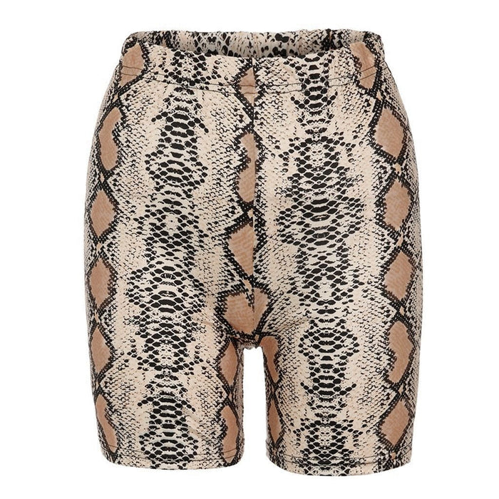 Greta Snake Shorts - Gray