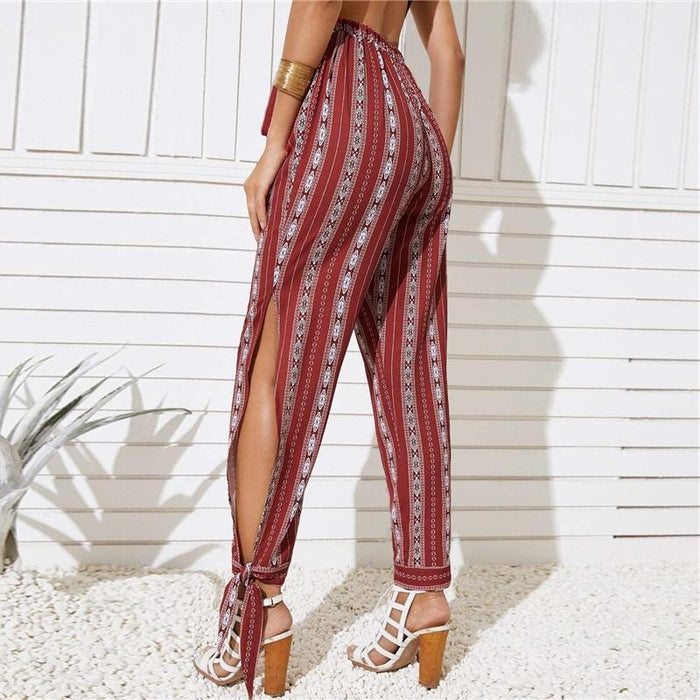 Boho Long Pencil Pants