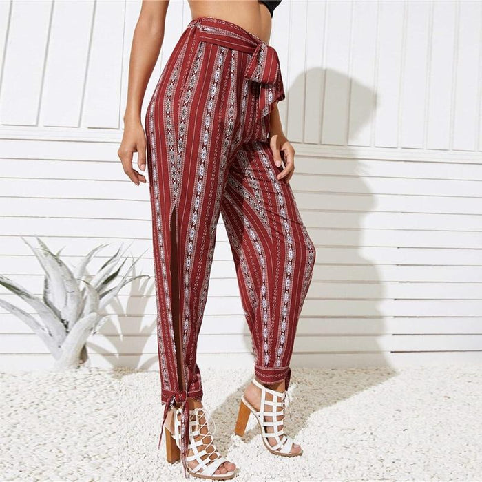 Boho Long Pencil Pants