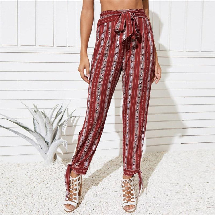 Boho Long Pencil Pants