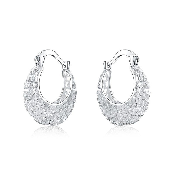 Madeline Moon Hoop Earrings