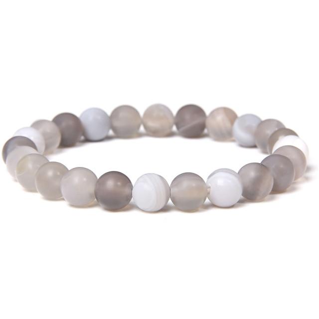 Sandy Beach Bracelet-gray agate