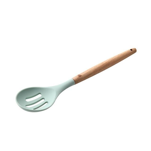 Wood and Silicone Cooking Utensils