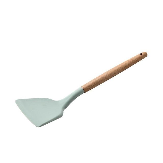 Wood and Silicone Cooking Utensils