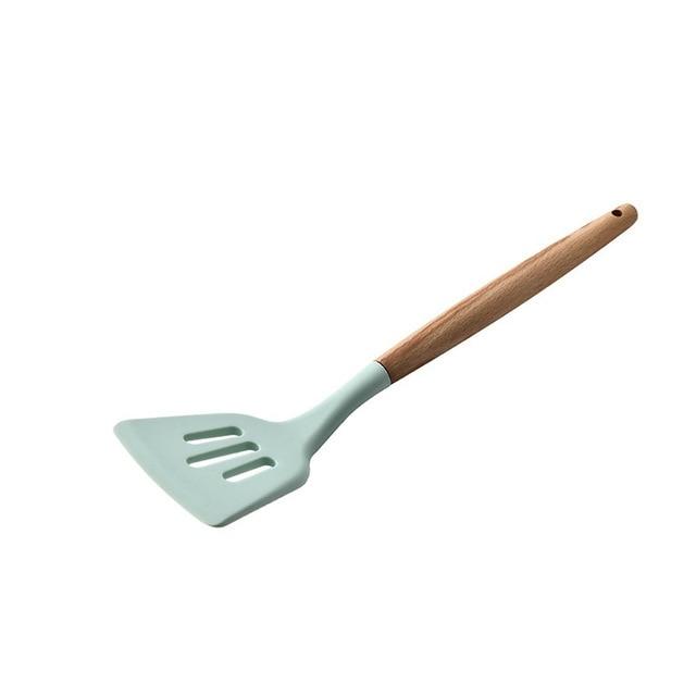 Wood and Silicone Cooking Utensils