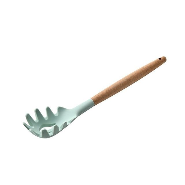 Wood and Silicone Cooking Utensils