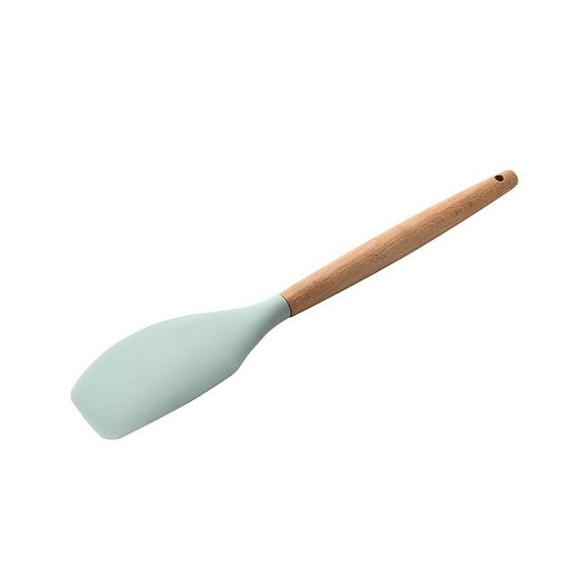 Wood and Silicone Cooking Utensils