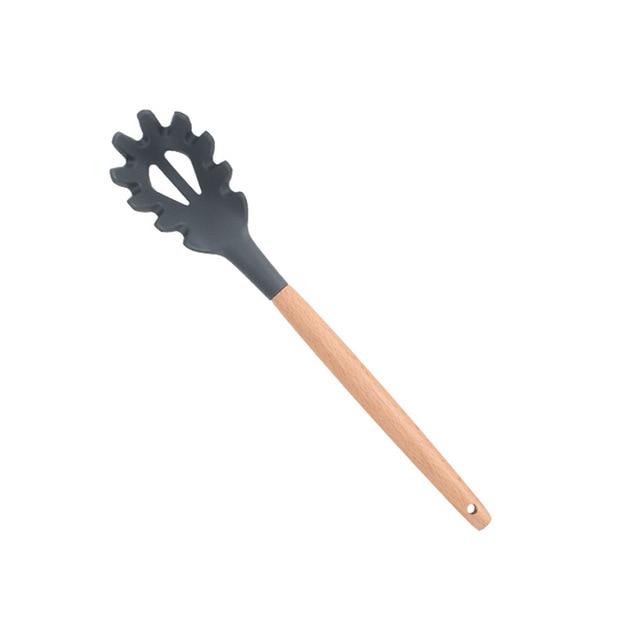 Wood and Silicone Cooking Utensils