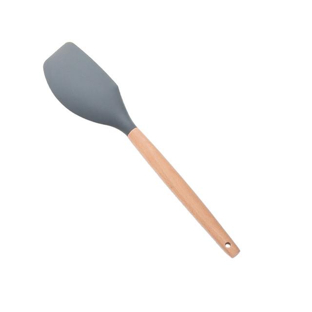 Wood and Silicone Cooking Utensils