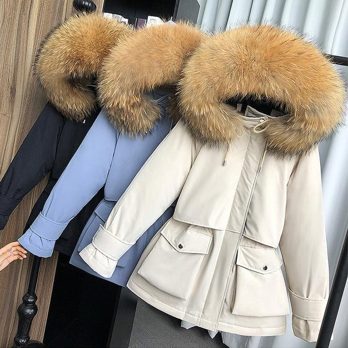 Fur Hooded Winter Jacket