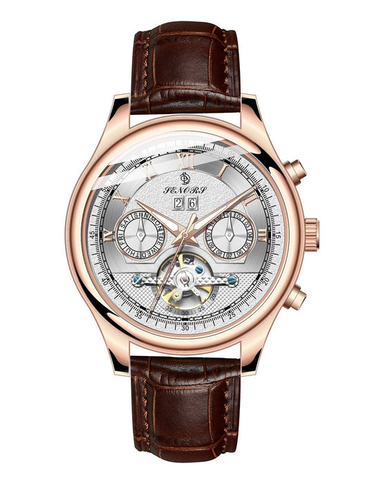 Alistair Mechanical Watch - Gold Silver