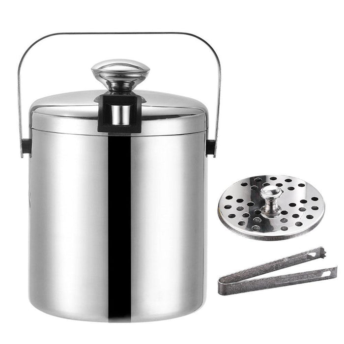 Stainless Steel Ice Bucket with Lid