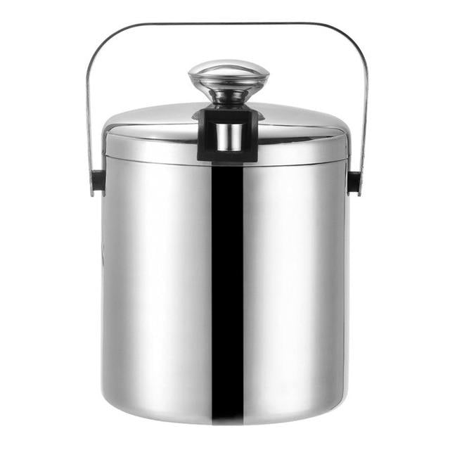 Stainless Steel Ice Bucket with Lid