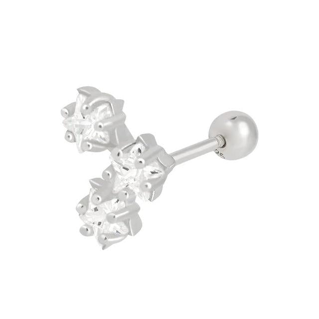 Benoite Earrings - Silver