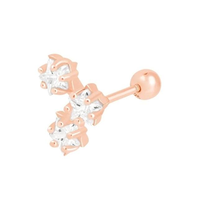 Benoite Earrings - Rose