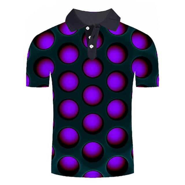 Reginald Golf Cooltech Loud Disco Shirt (Purple)