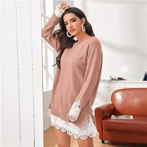 Nova Sweater Dress - Dusty Pink