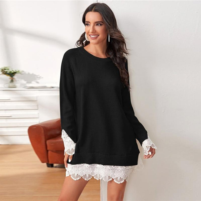 Nova Sweater Dress - Black