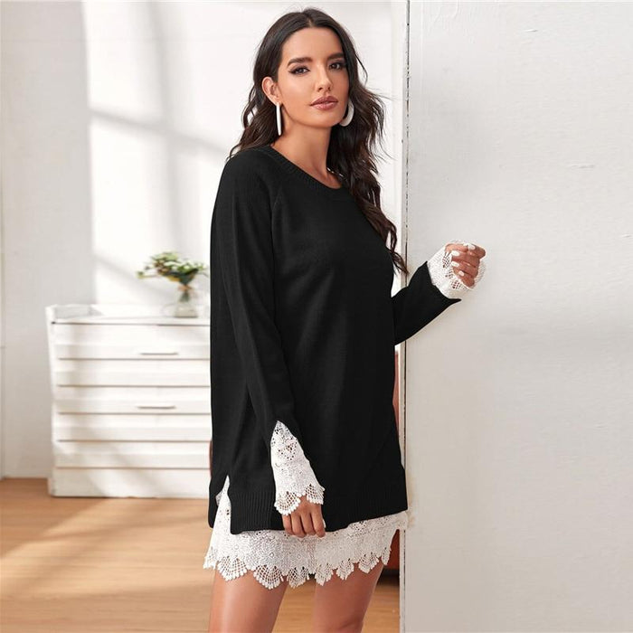 Nova Sweater Dress - Black