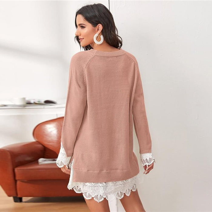 Nova Sweater Dress - Dusty Pink