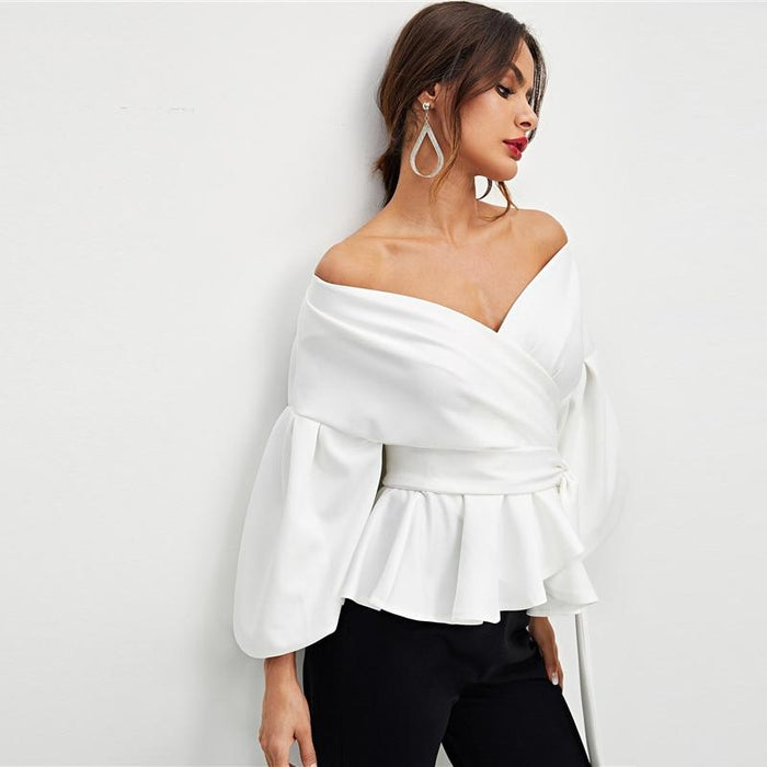 Sylvie Shoulderless Blouse