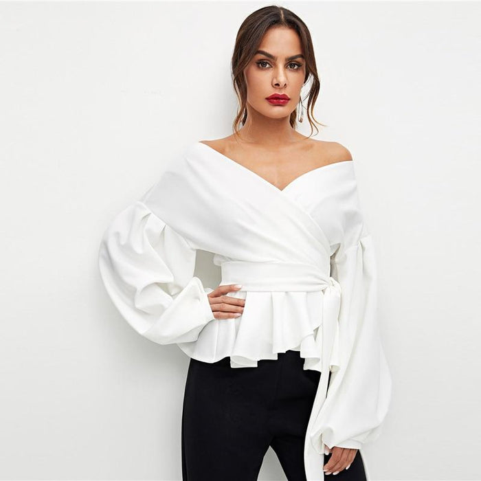 Sylvie Shoulderless Blouse