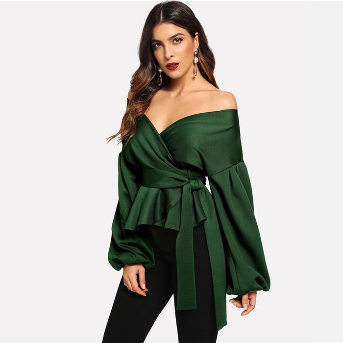 Sylvie Shoulderless Blouse