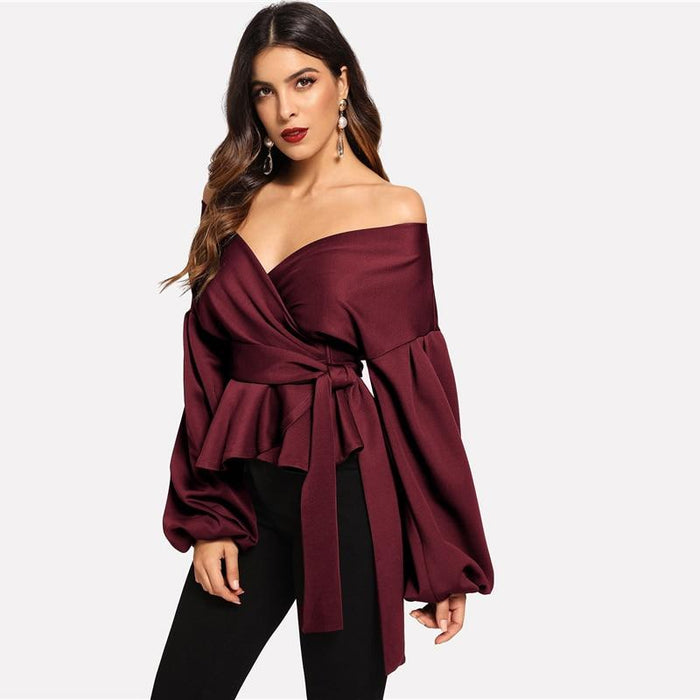 Sylvie Shoulderless Blouse