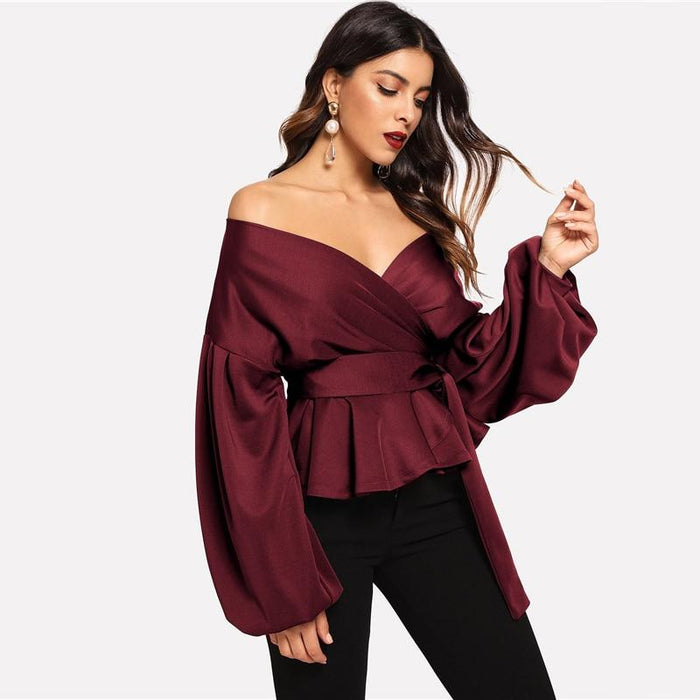 Sylvie Shoulderless Blouse