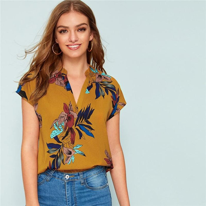 Savannah Floral Blouse - Yellow