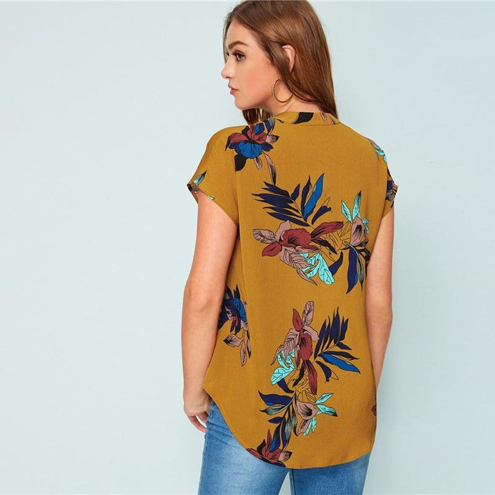 Savannah Floral Blouse - Yellow