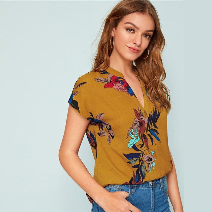 Savannah Floral Blouse - Yellow