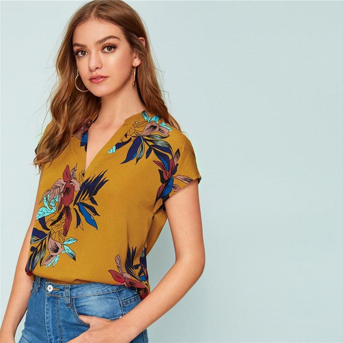 Savannah Floral Blouse - Yellow