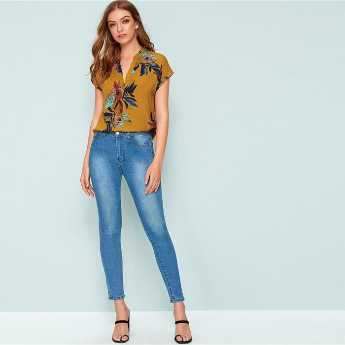 Savannah Floral Blouse - Yellow