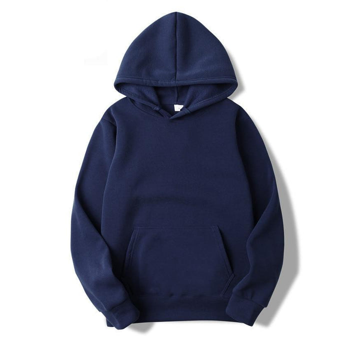 Navy Canvas Hoodie