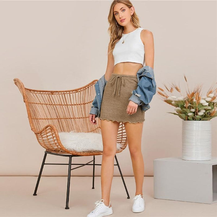 Frida Wavy Edge Mini Skirt