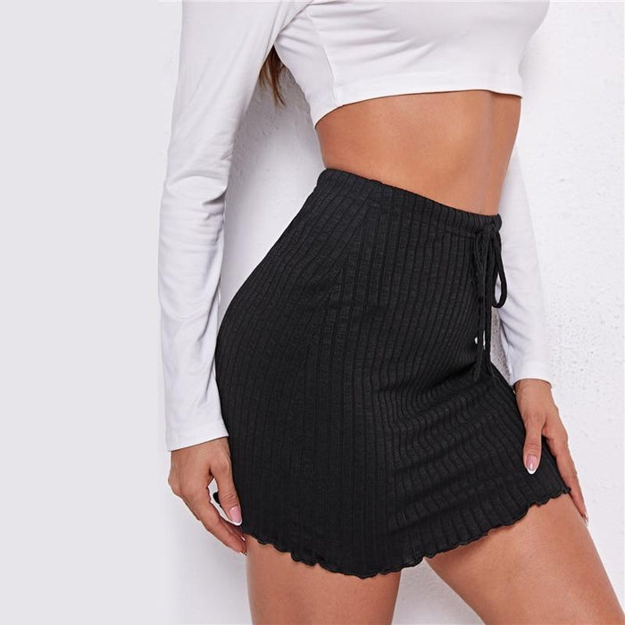 Frida Wavy Edge Mini Skirt