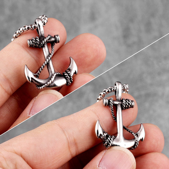 Anchors Away Necklace - Silver