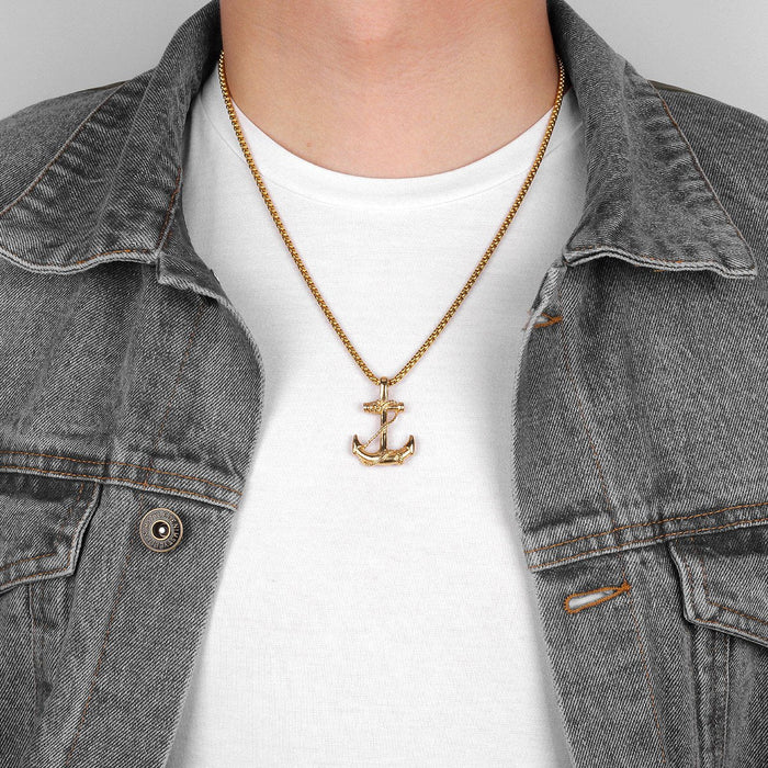 Anchors Away Necklace - Gold