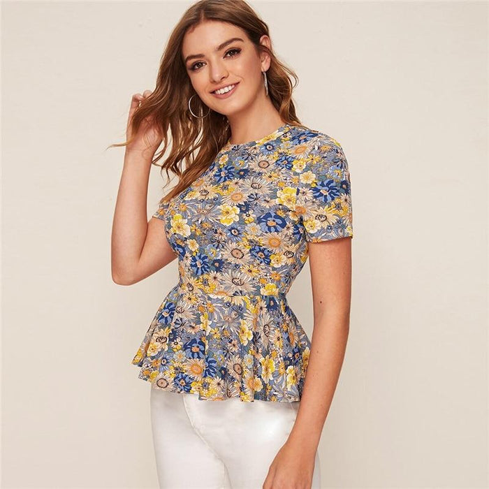 Ansley Floral Field Blouse