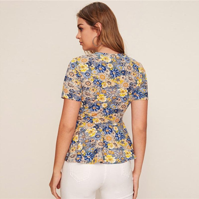 Ansley Floral Field Blouse