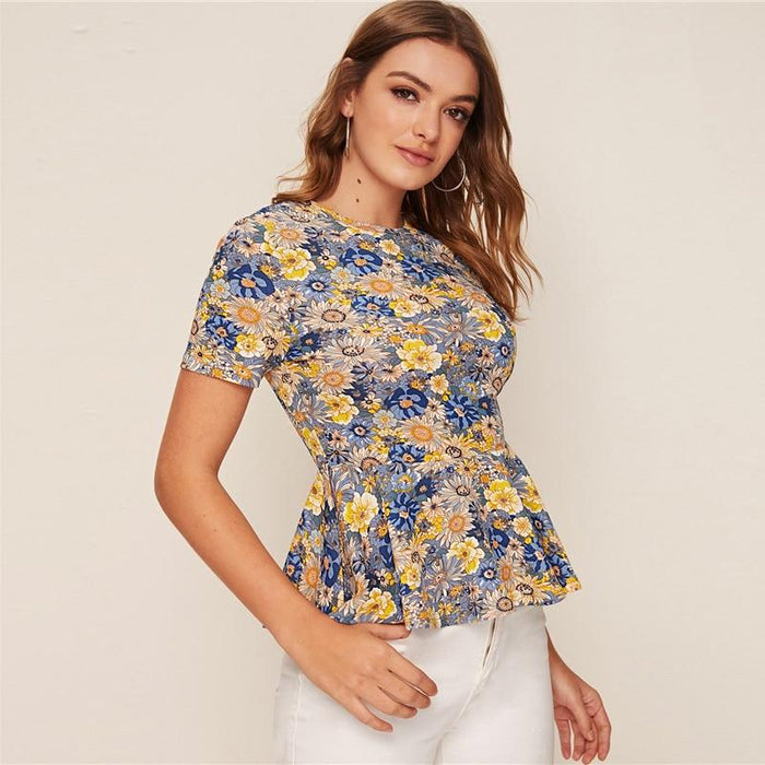 Ansley Floral Field Blouse