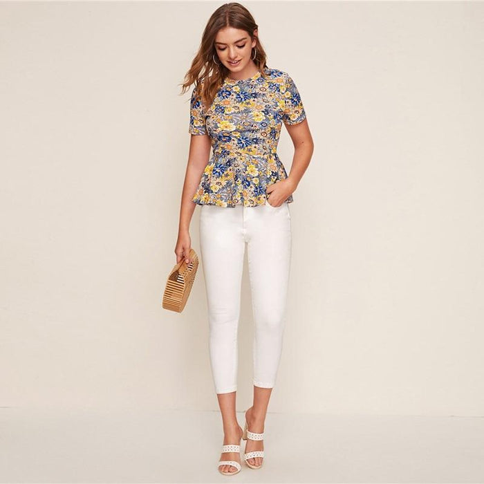 Ansley Floral Field Blouse