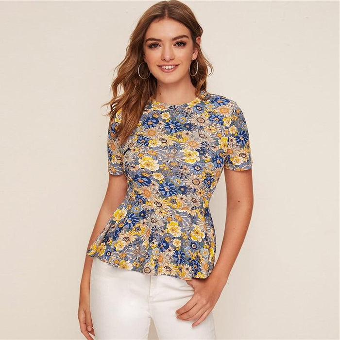 Ansley Floral Field Blouse