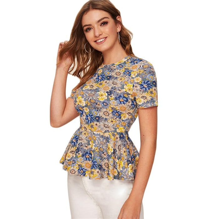 Ansley Floral Field Blouse